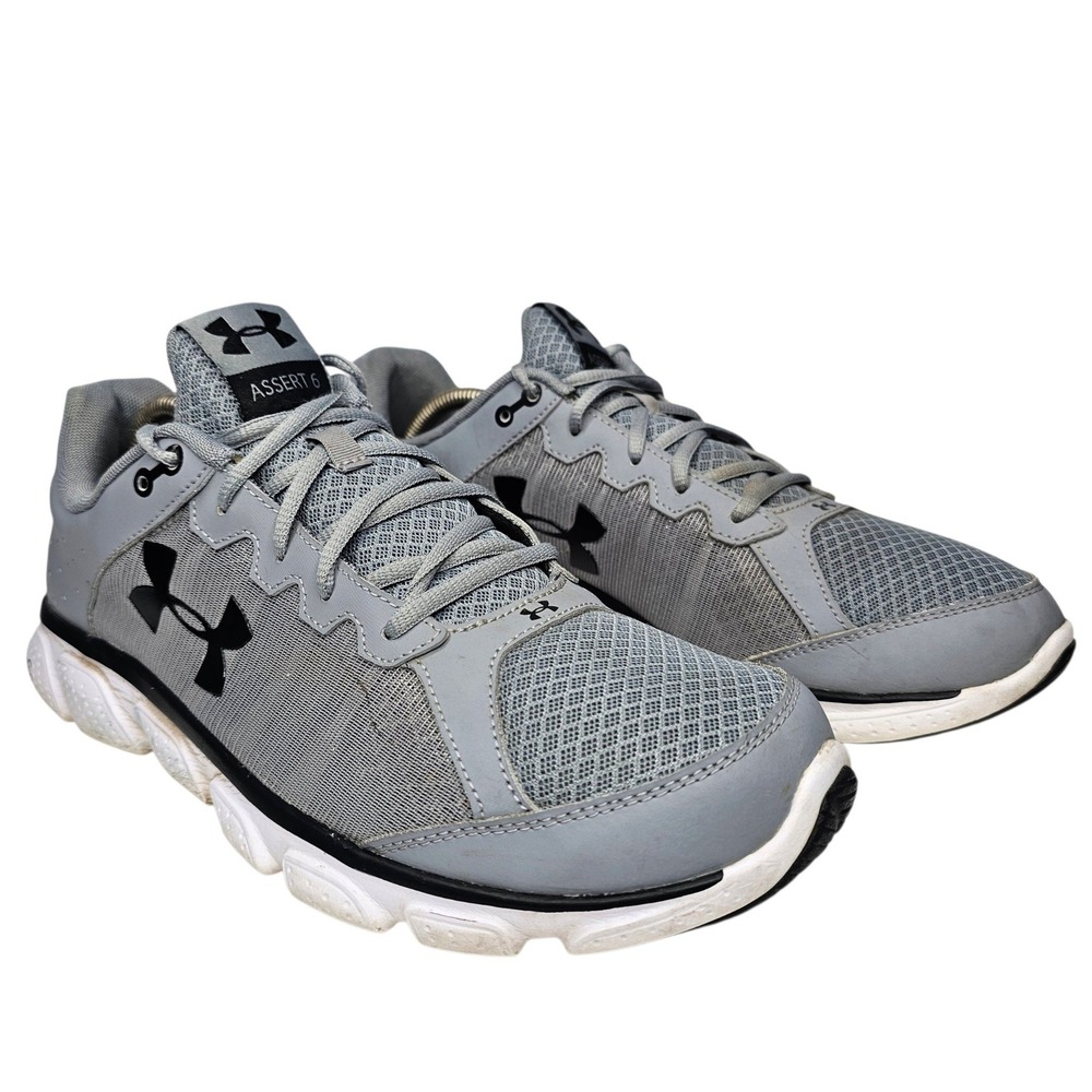 Under Armour Assert 6 Mens 11.5 Grey Micro G Running Shoes Athletic 1266224-036